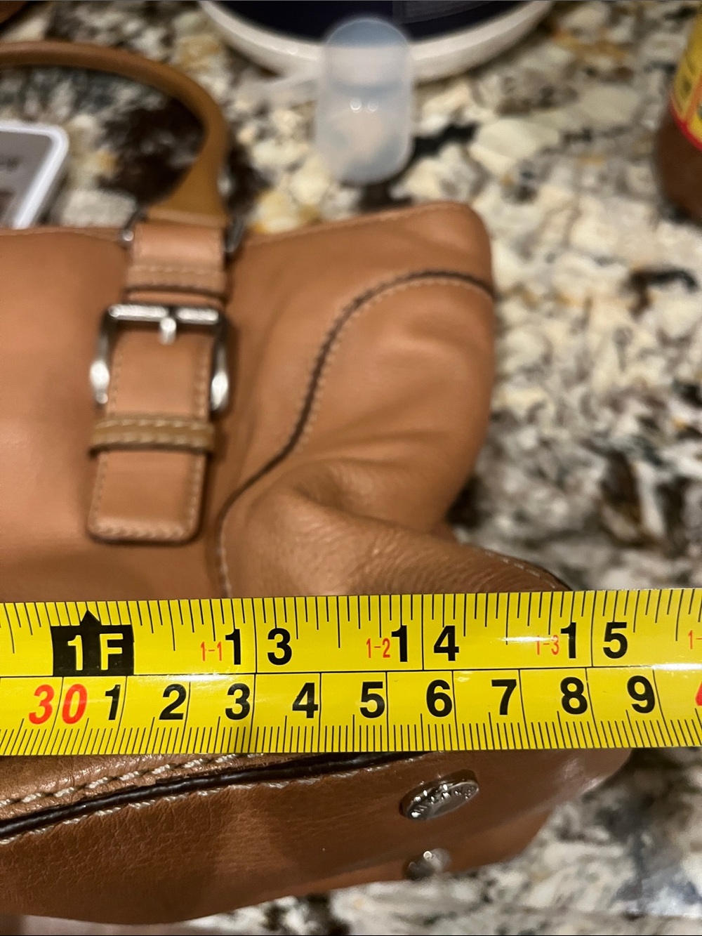 Michael Kors leather Satchel Handbag in Tan - Picture 4 of 5